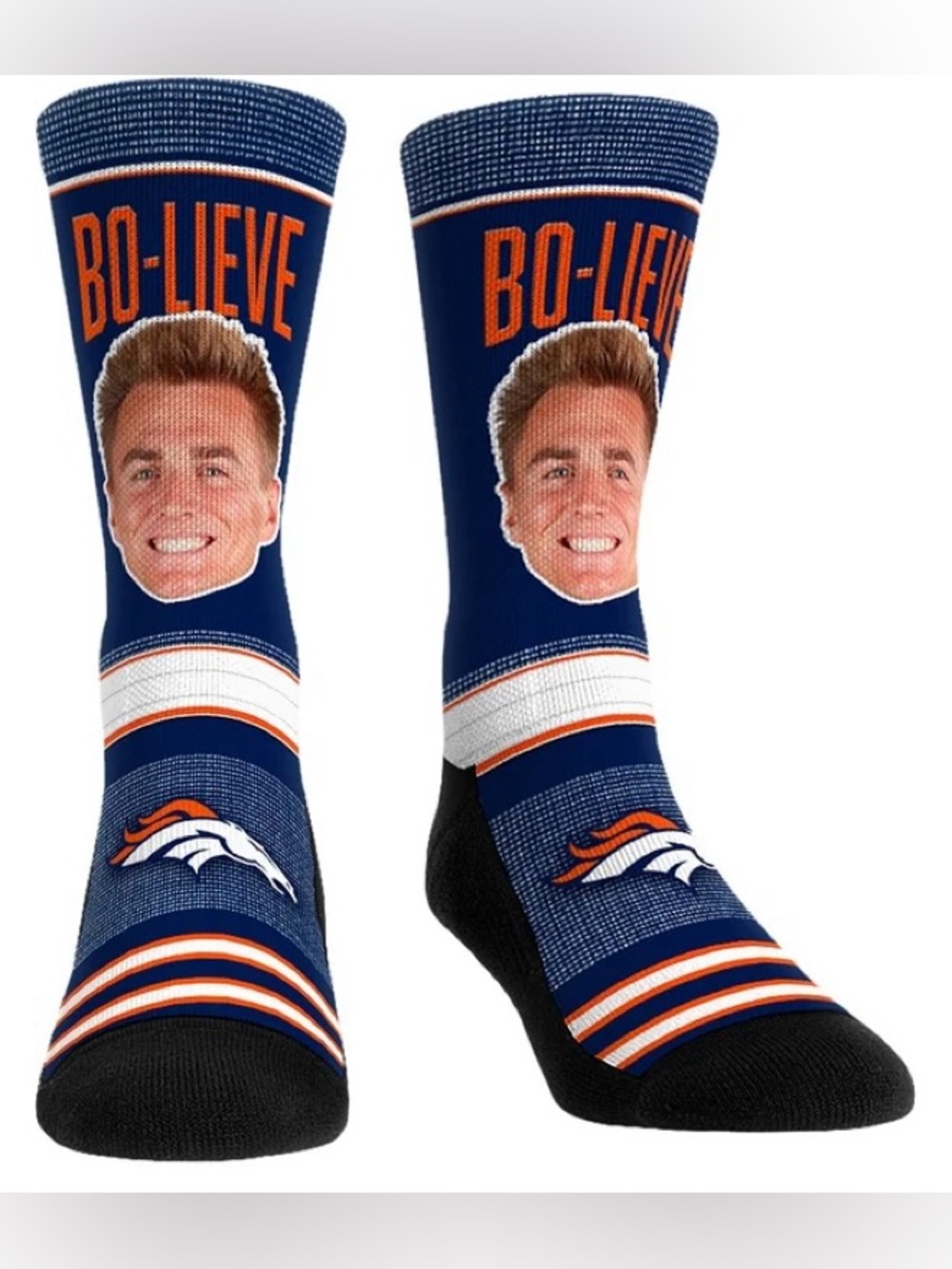 BO NIX DENVER BRONCOS - BO-LIEVE Rock'em Socks Sz. L/XL
